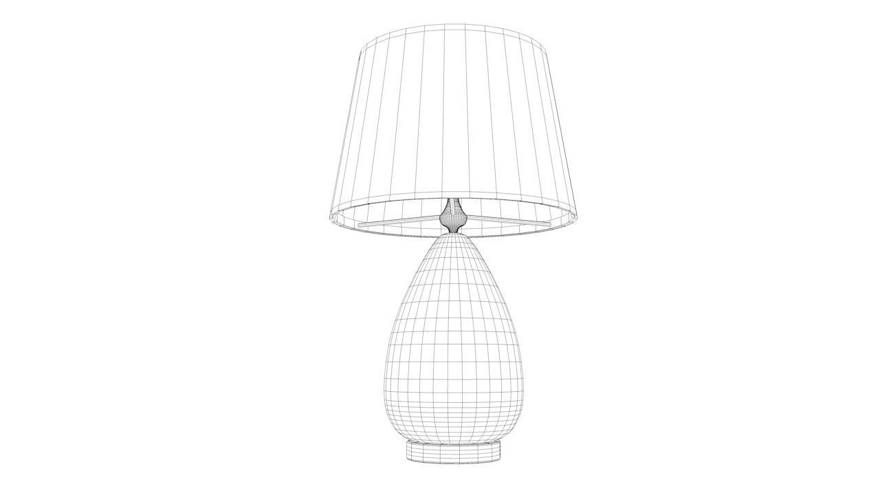 Table lamp 3D model_3
