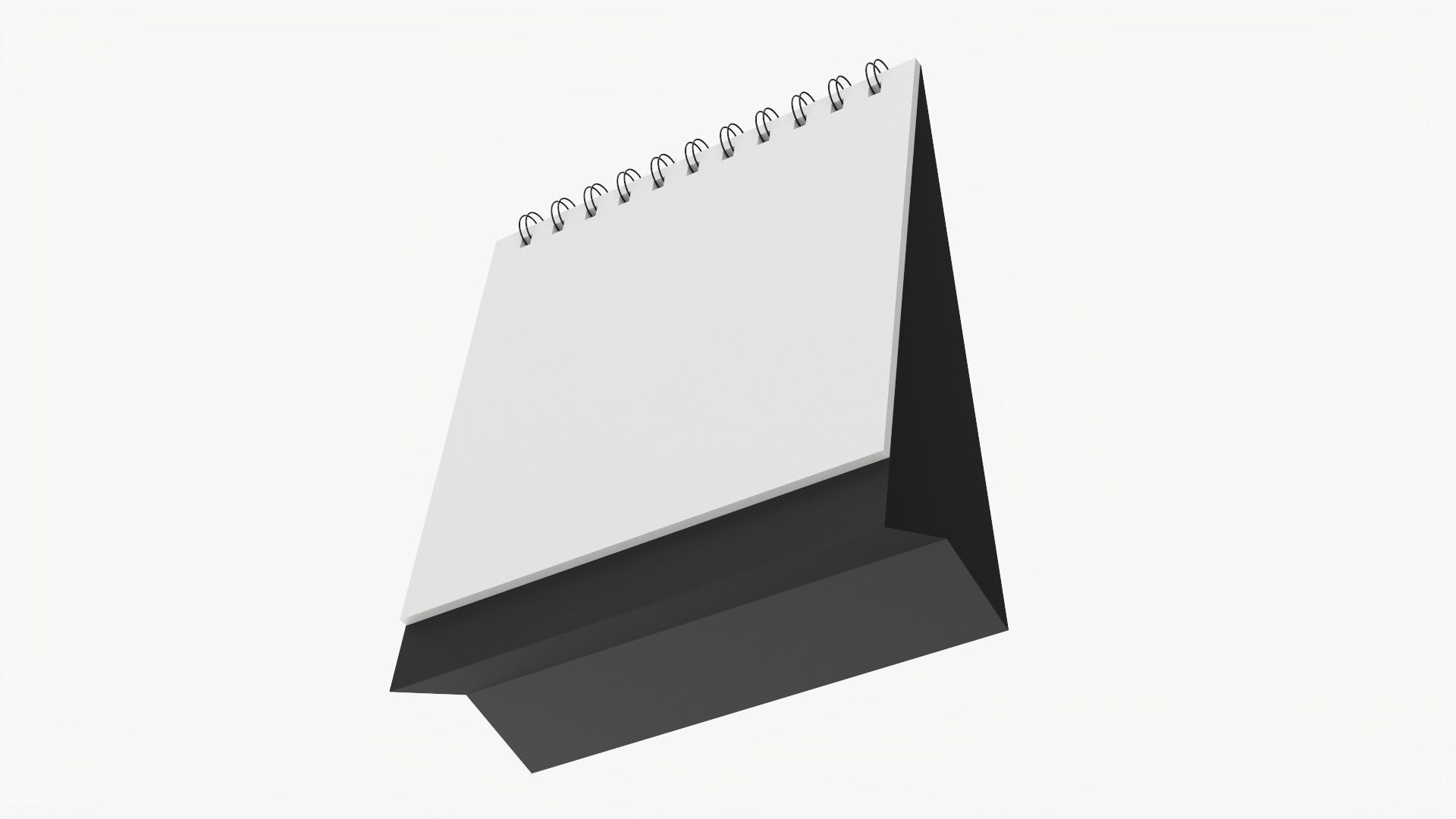 Desk calendar flip-top mockup 02 3D model_2