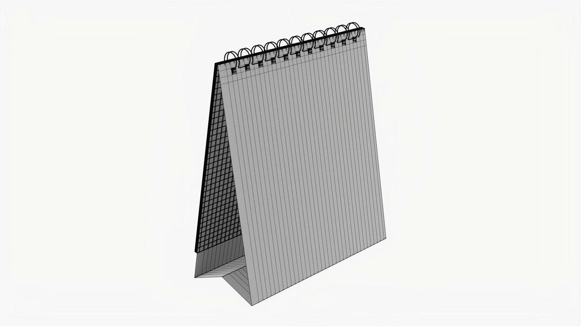 Desk calendar flip-top mockup 02 3D model_7