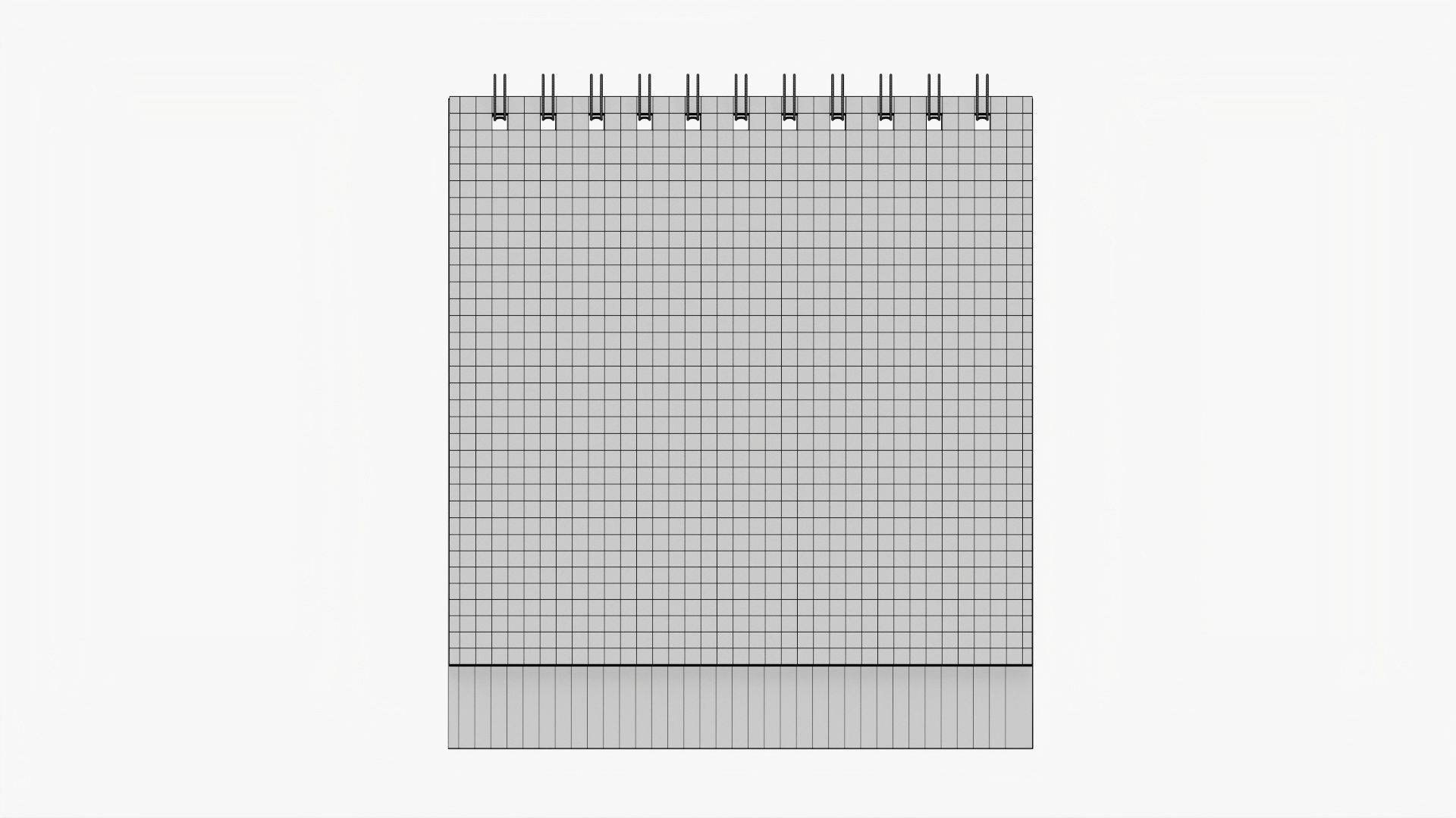 Desk calendar flip-top mockup 02 3D model_9