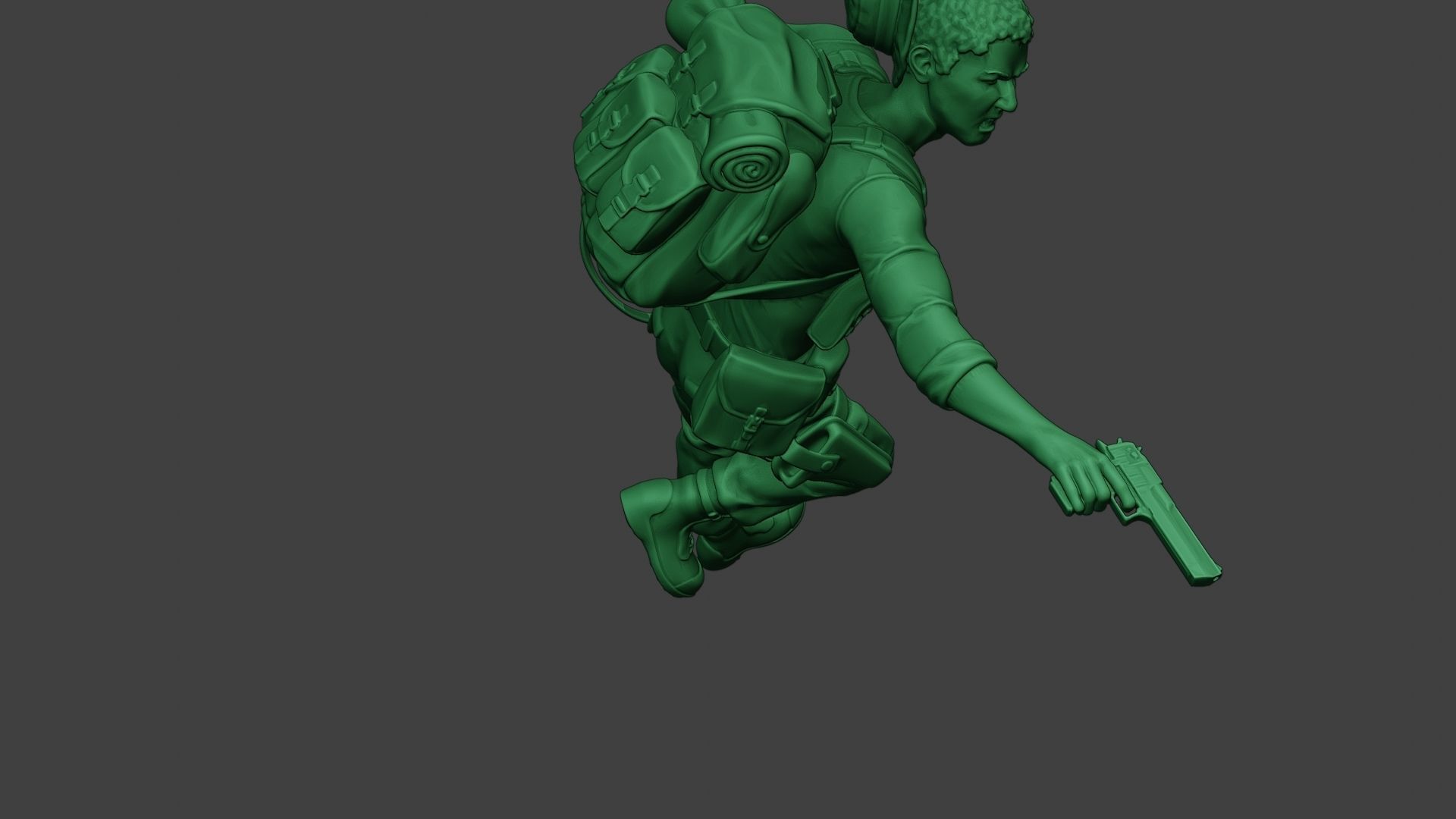 Modern Jungle Soldier Run5 MJS1 3D print model_23