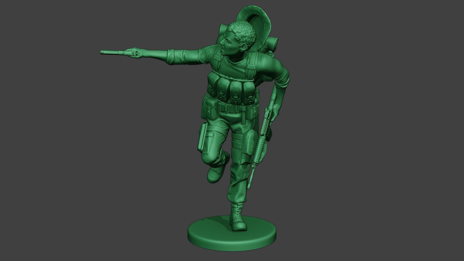 Modern Jungle Soldier Run5 MJS1 3D print model_11