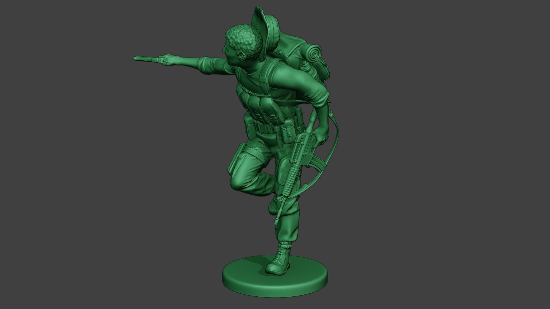 Modern Jungle Soldier Run5 MJS1 3D print model_2