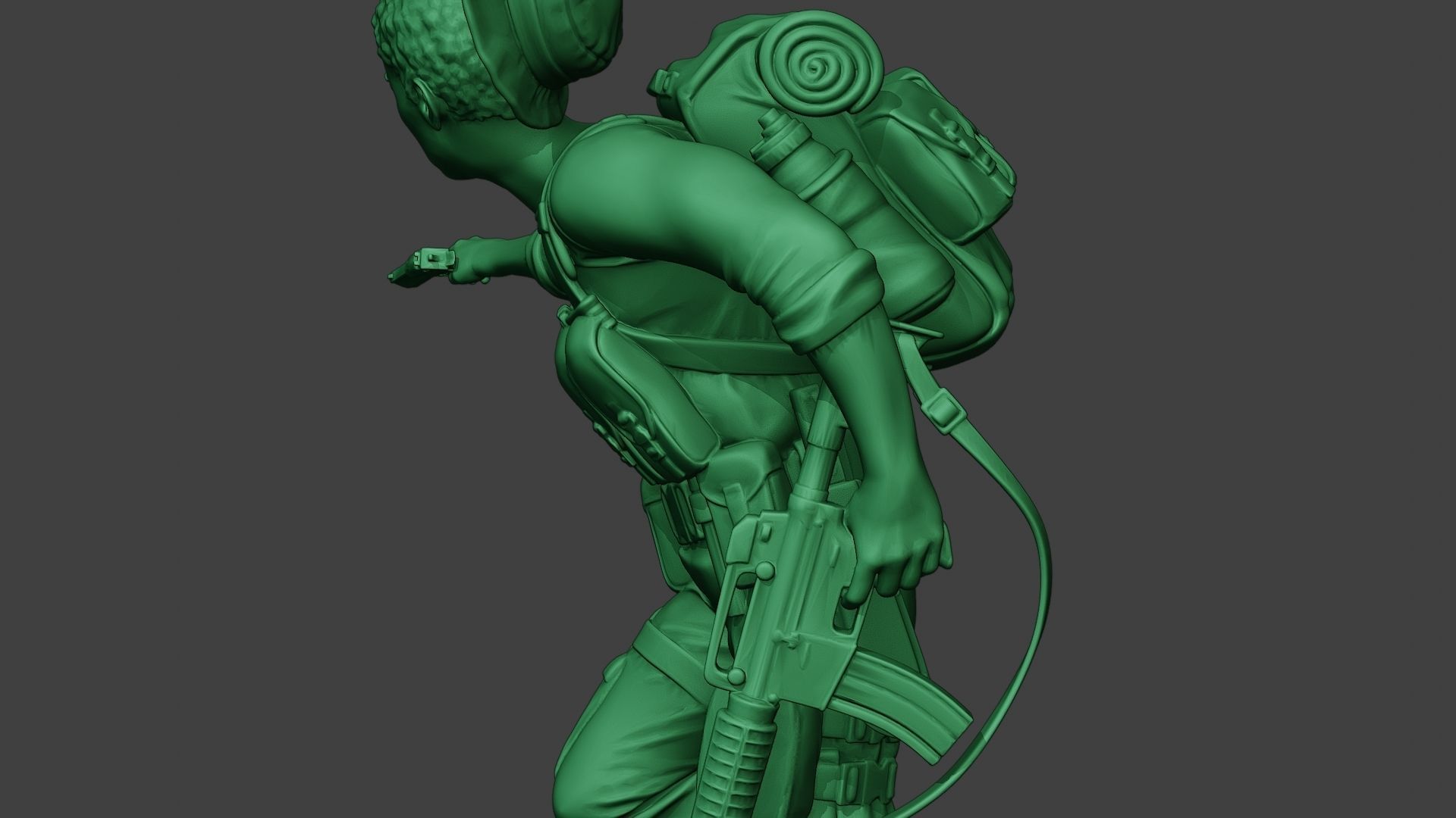 Modern Jungle Soldier Run5 MJS1 3D print model_17