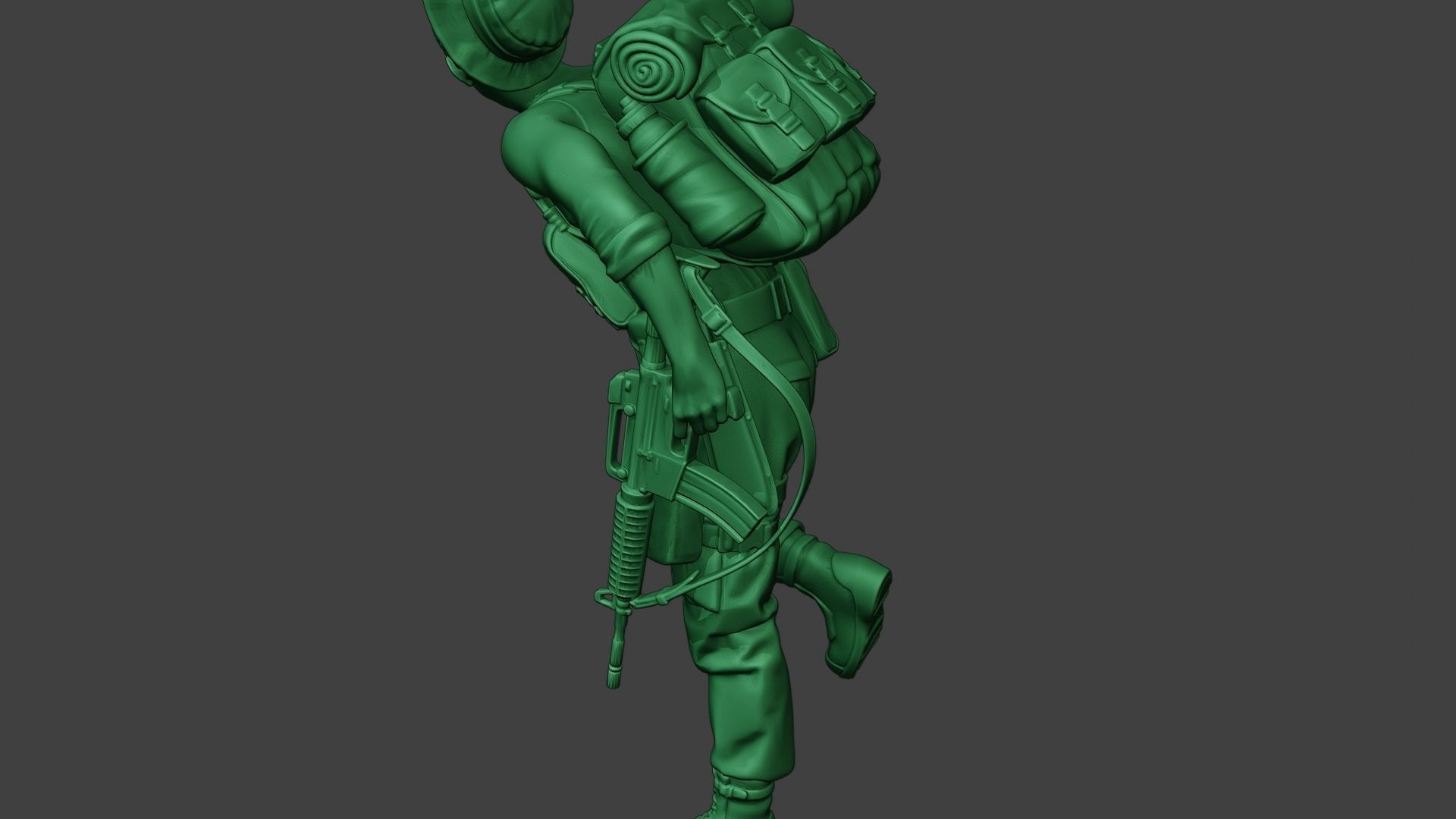 Modern Jungle Soldier Run5 MJS1 3D print model_26