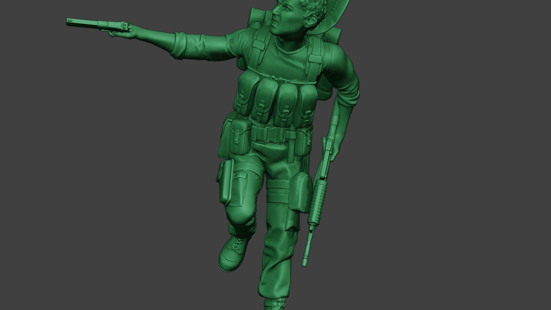 Modern Jungle Soldier Run5 MJS1 3D print model_28