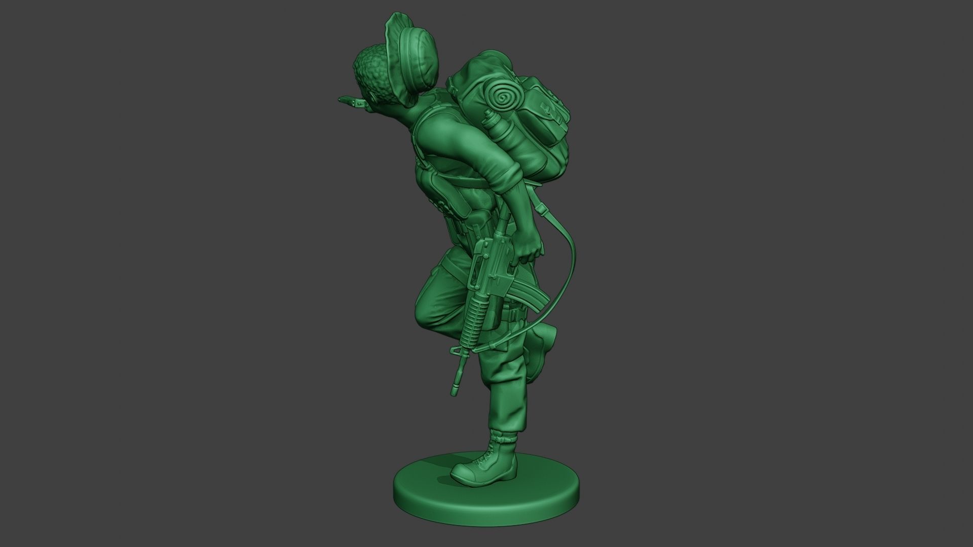 Modern Jungle Soldier Run5 MJS1 3D print model_3