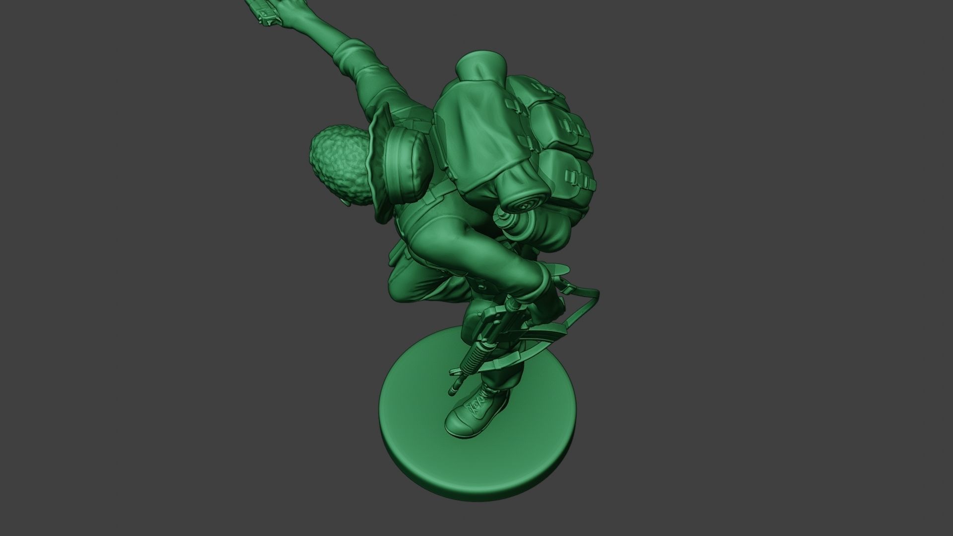 Modern Jungle Soldier Run5 MJS1 3D print model_15