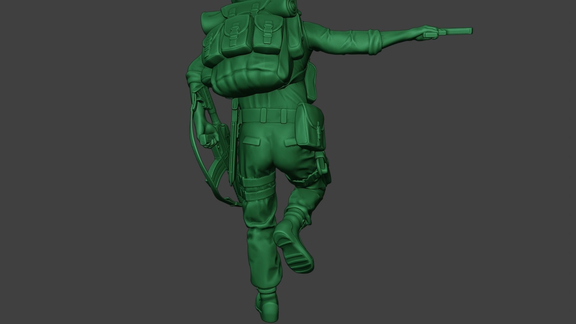 Modern Jungle Soldier Run5 MJS1 3D print model_25