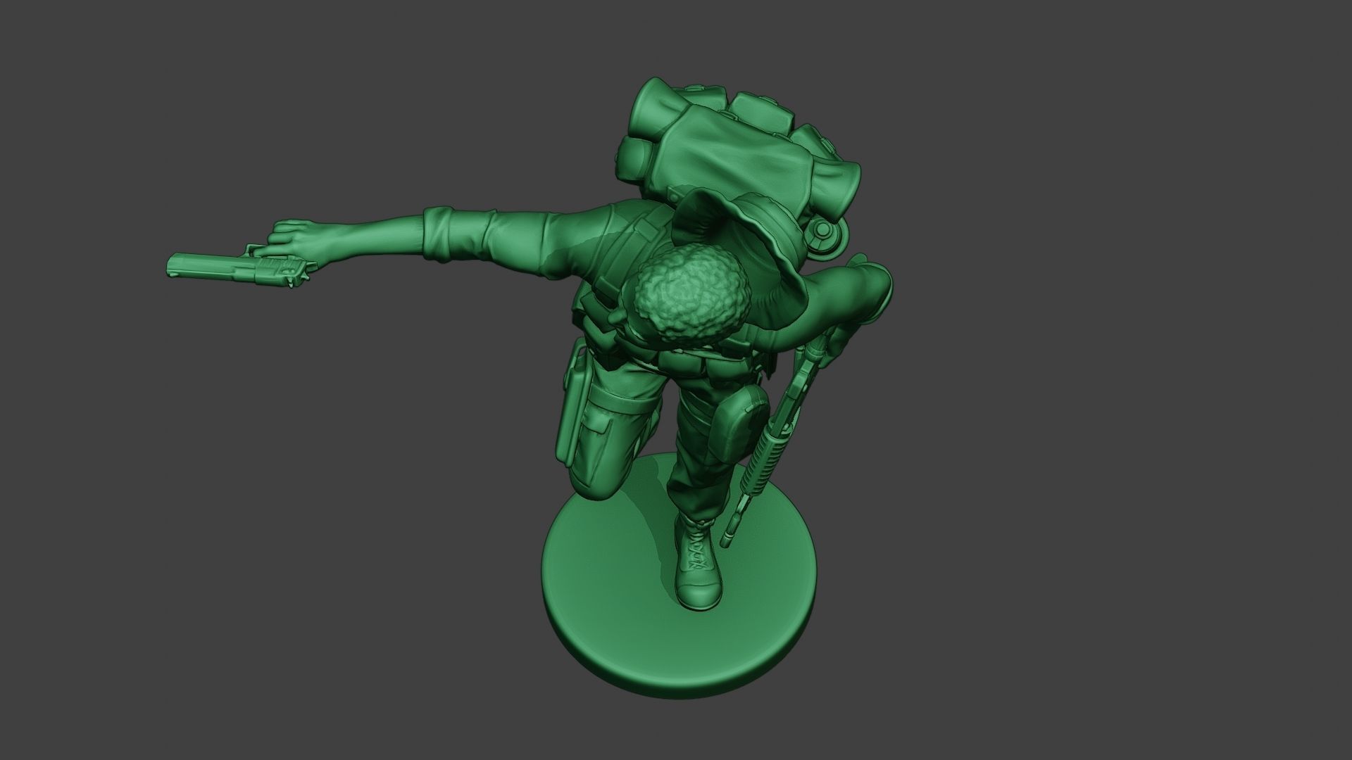 Modern Jungle Soldier Run5 MJS1 3D print model_14
