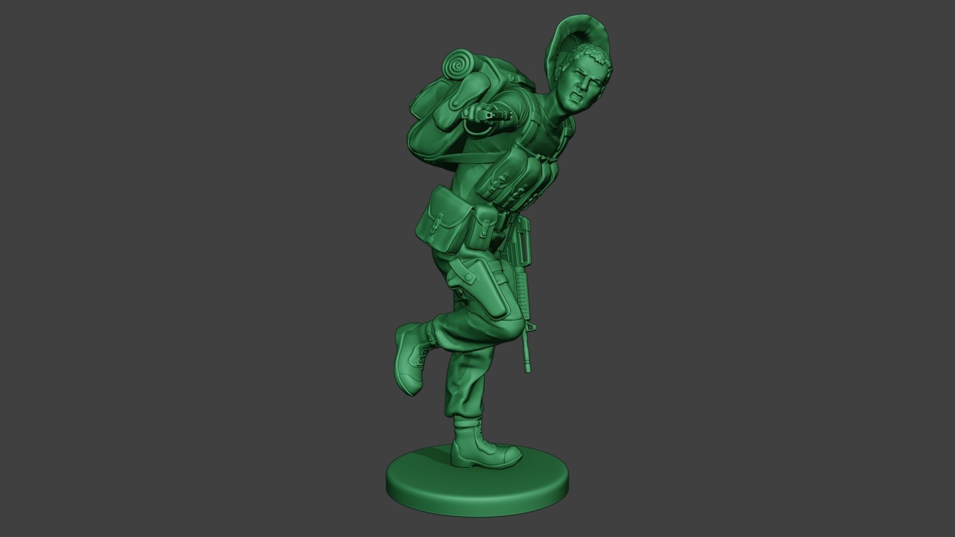 Modern Jungle Soldier Run5 MJS1 3D print model_9