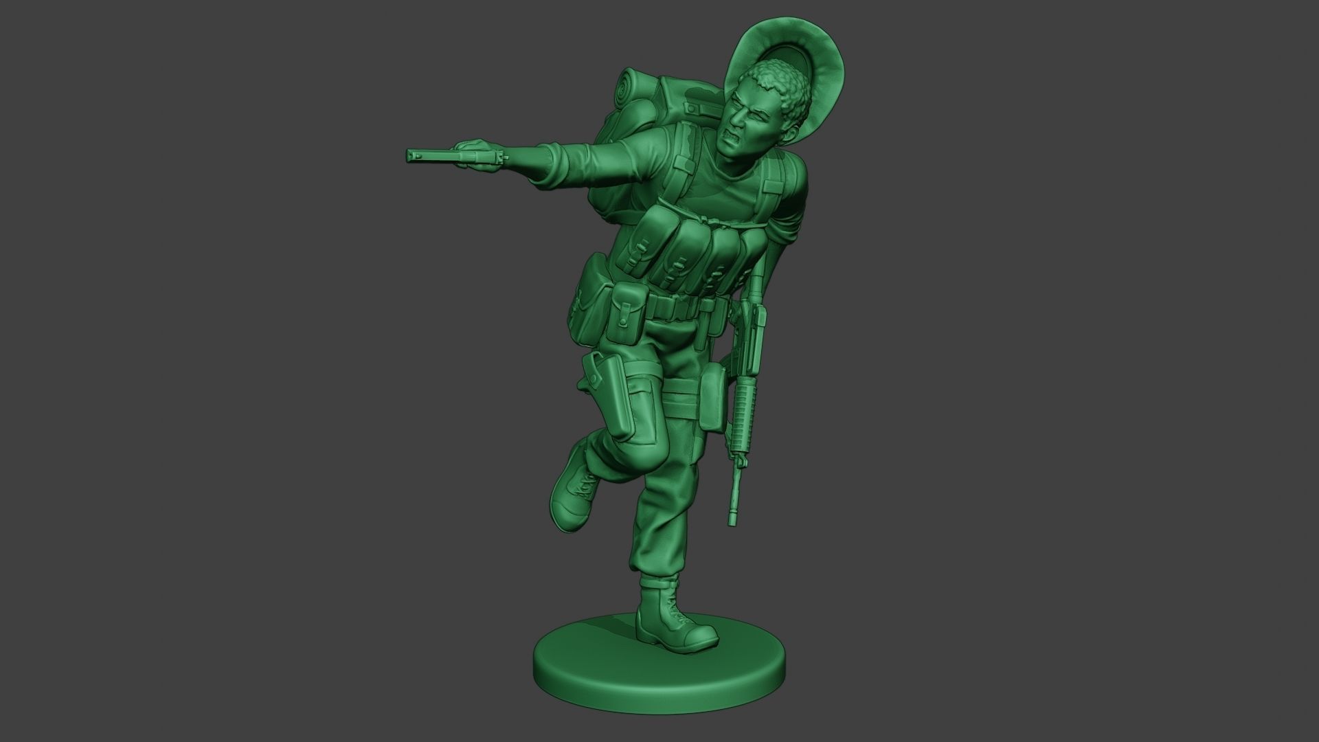 Modern Jungle Soldier Run5 MJS1 3D print model_10