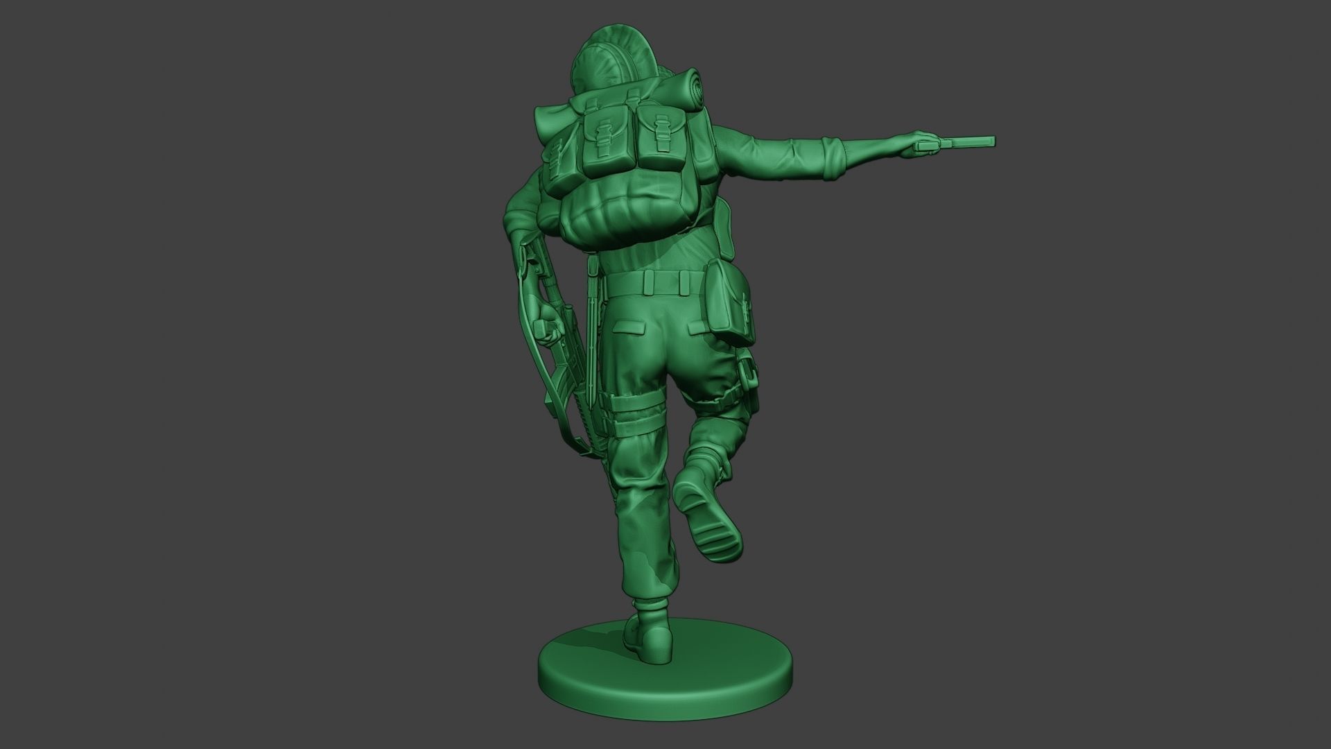 Modern Jungle Soldier Run5 MJS1 3D print model_6
