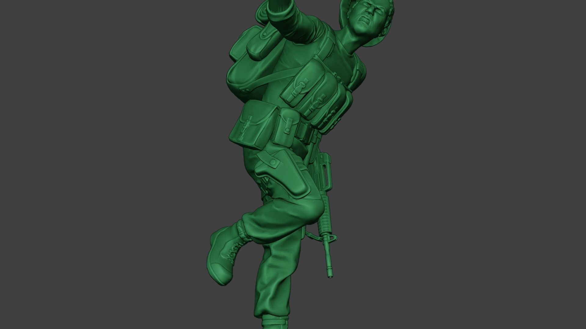 Modern Jungle Soldier Run5 MJS1 3D print model_29