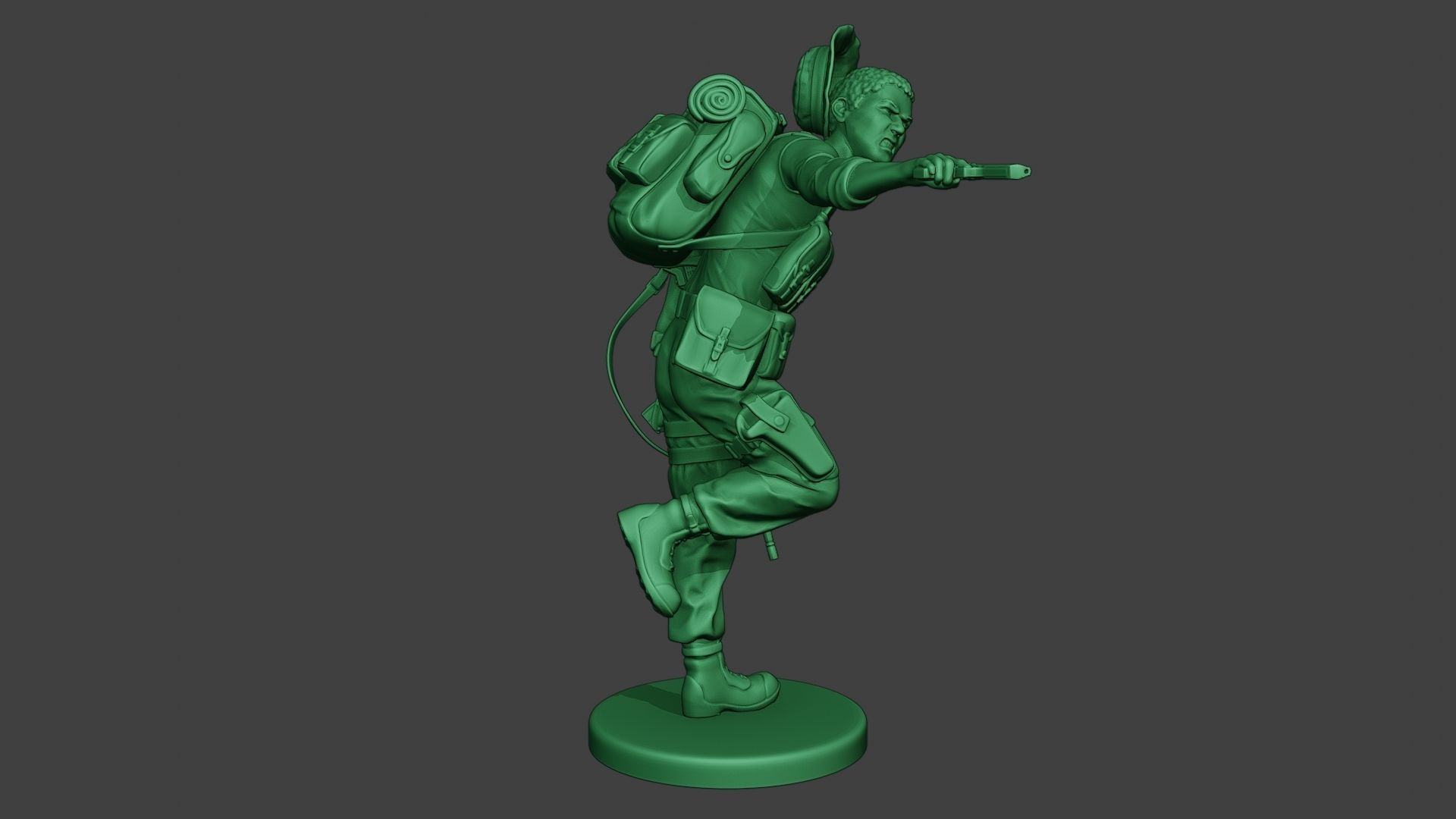 Modern Jungle Soldier Run5 MJS1 3D print model_8