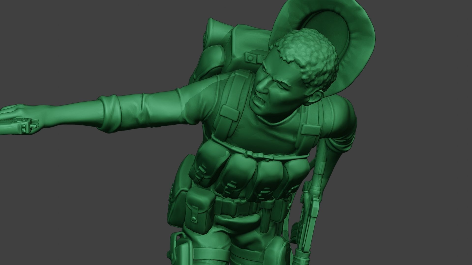 Modern Jungle Soldier Run5 MJS1 3D print model_19