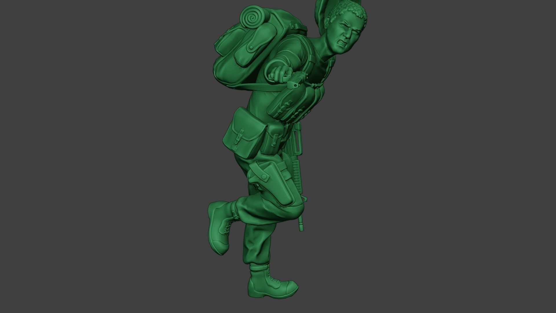 Modern Jungle Soldier Run5 MJS1 3D print model_30