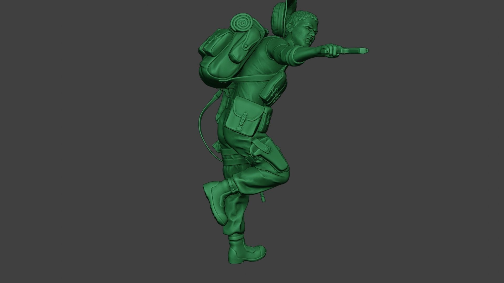 Modern Jungle Soldier Run5 MJS1 3D print model_31