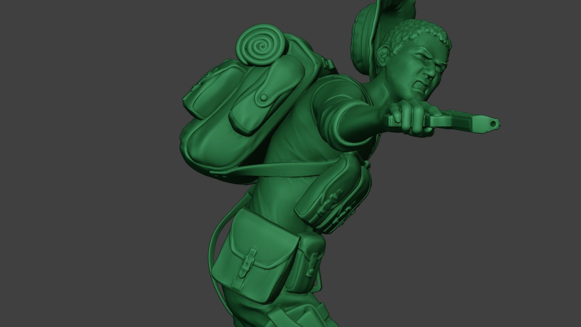 Modern Jungle Soldier Run5 MJS1 3D print model_20