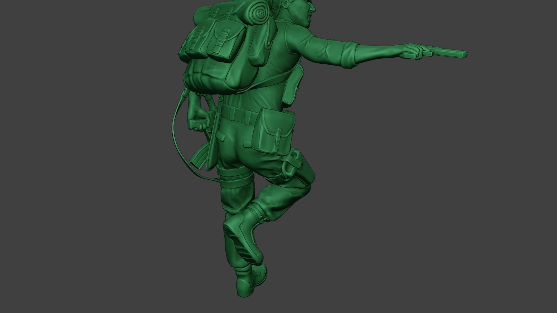 Modern Jungle Soldier Run5 MJS1 3D print model_24