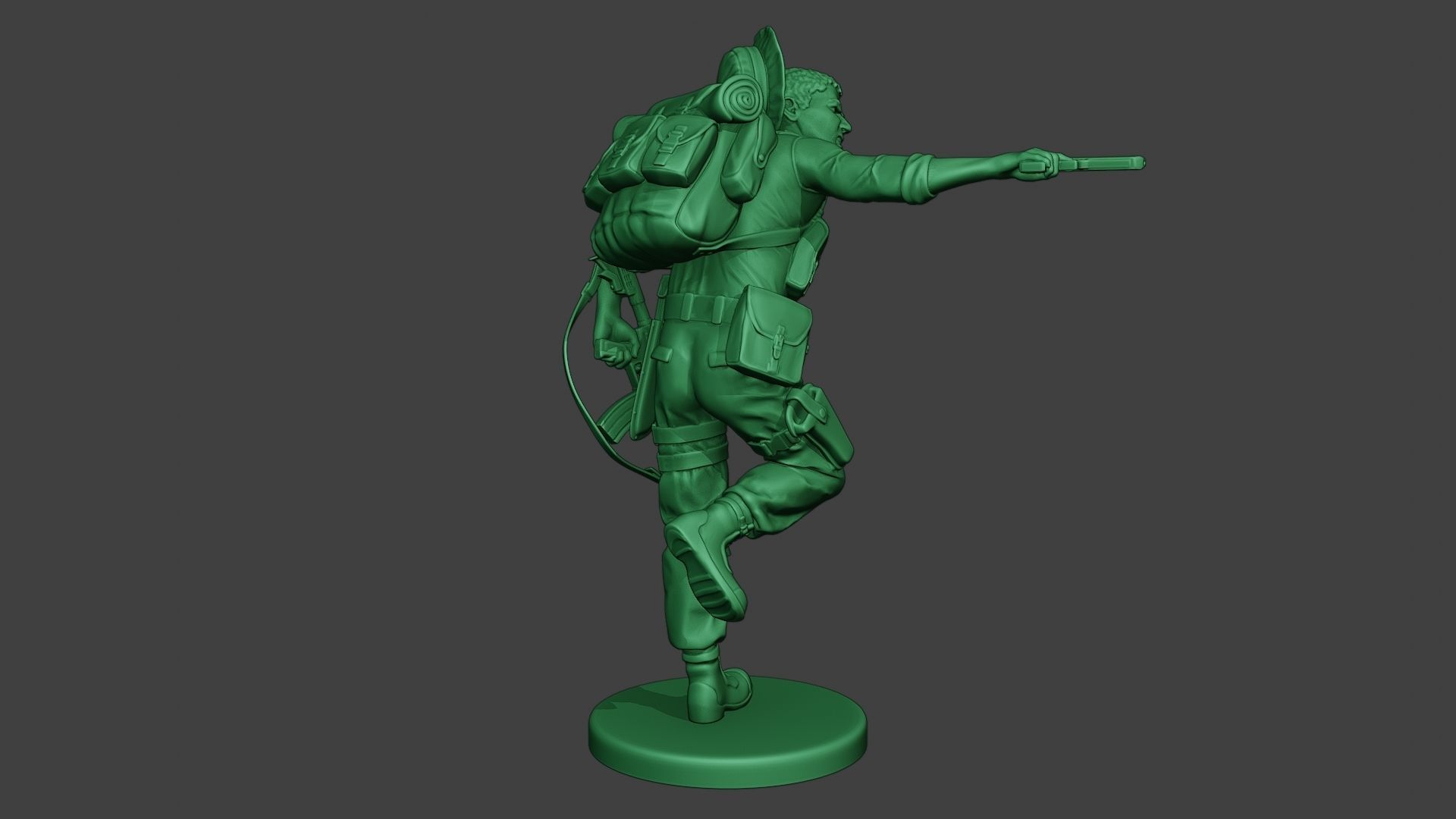 Modern Jungle Soldier Run5 MJS1 3D print model_7