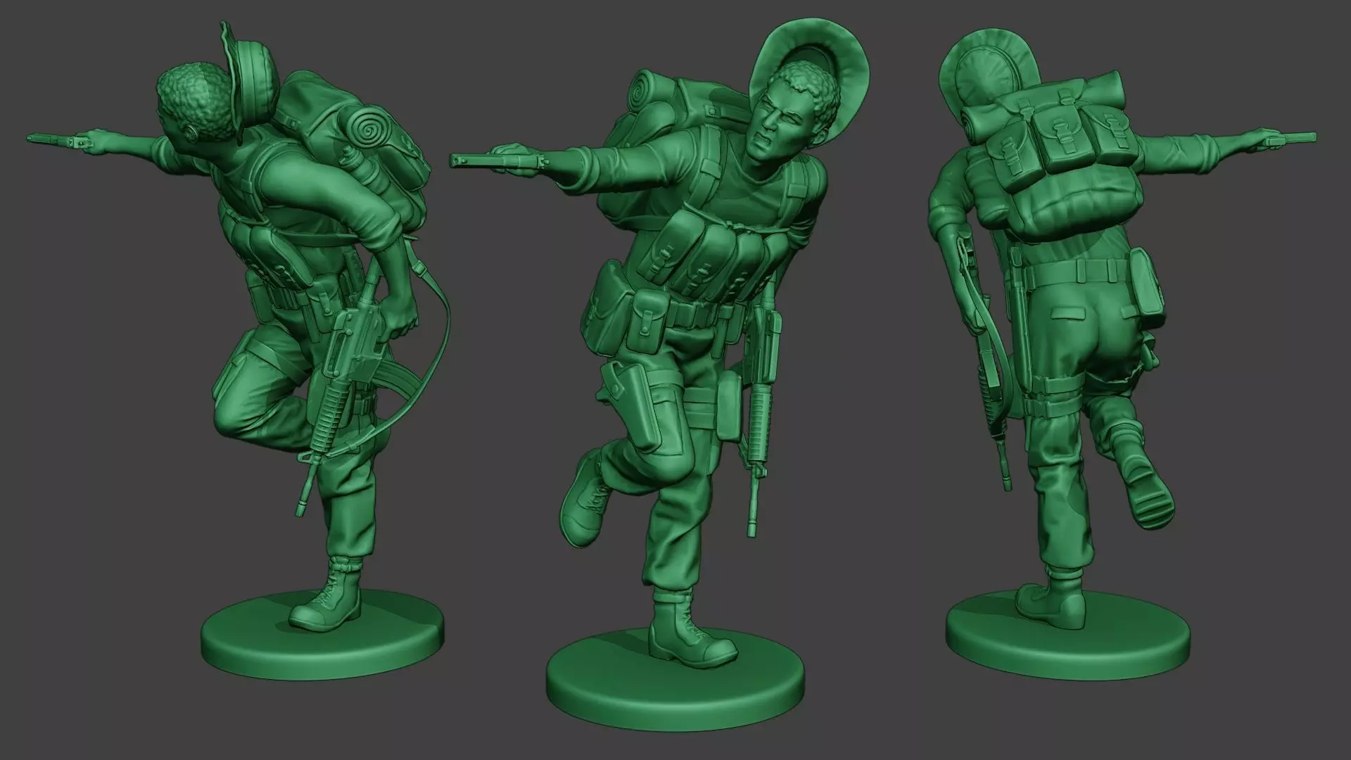 Modern Jungle Soldier Run5 MJS1 3D print model_0