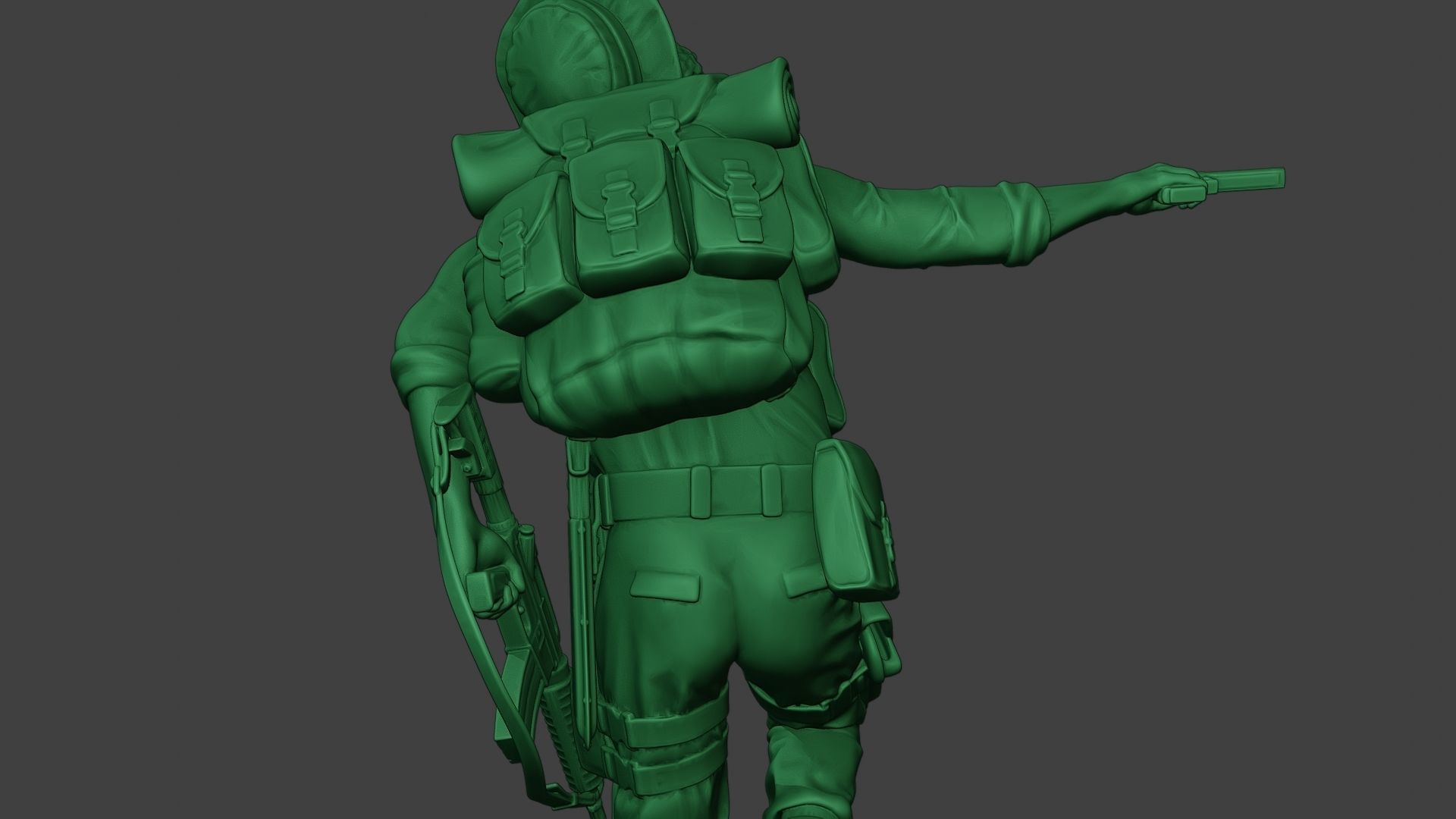 Modern Jungle Soldier Run5 MJS1 3D print model_21