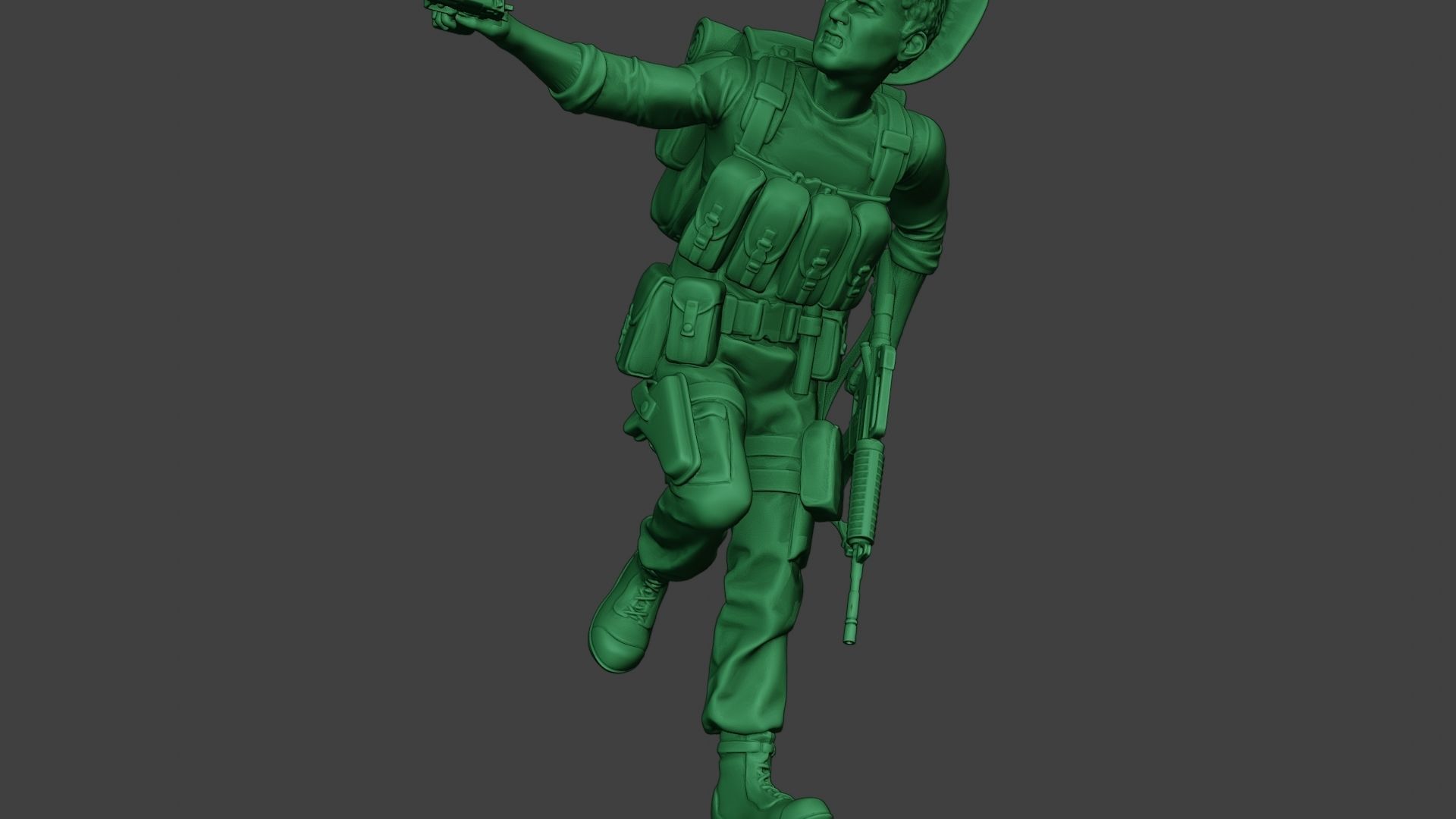 Modern Jungle Soldier Run5 MJS1 3D print model_13