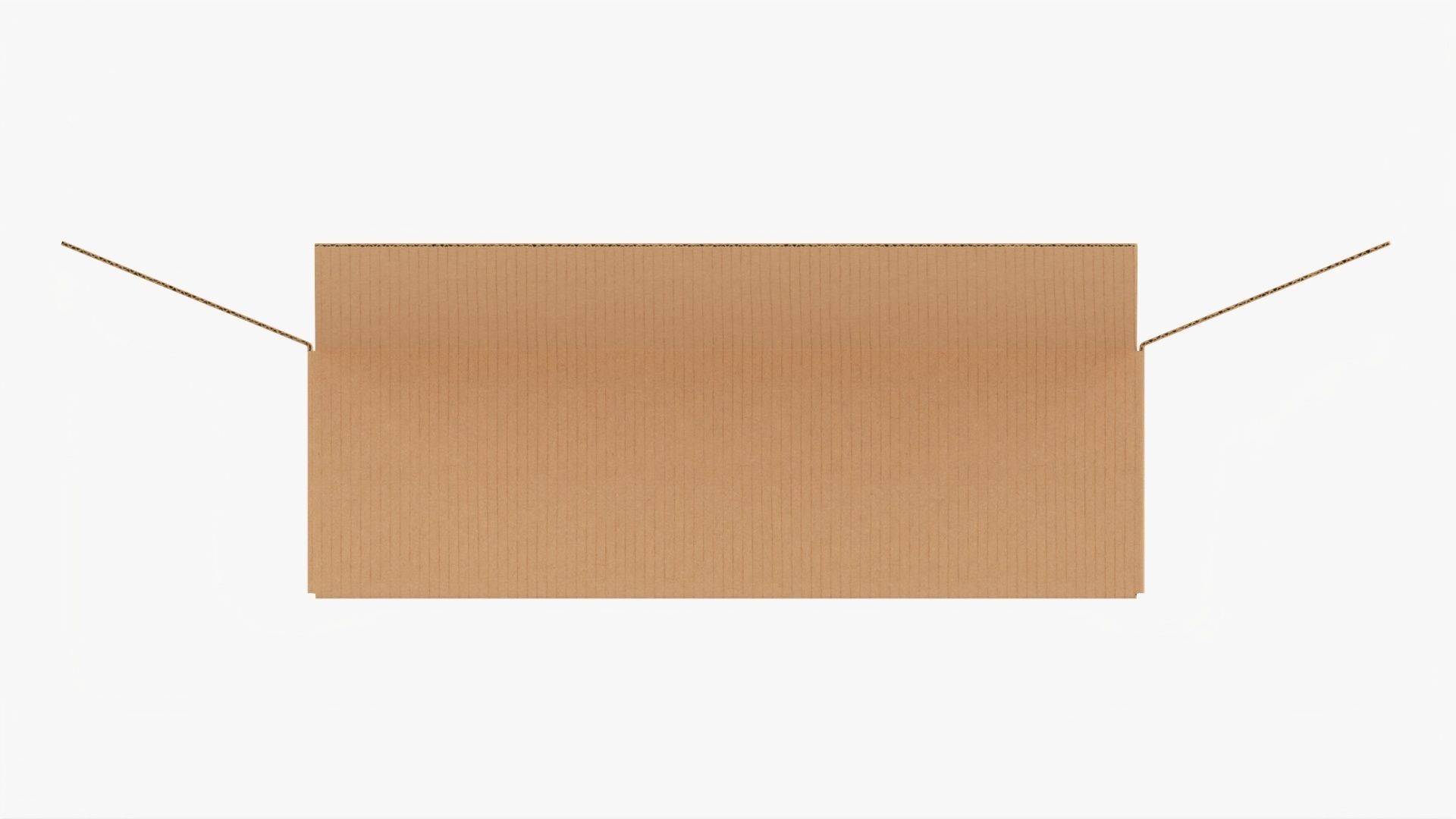 Cardboard box open mockup 01 3D model_3