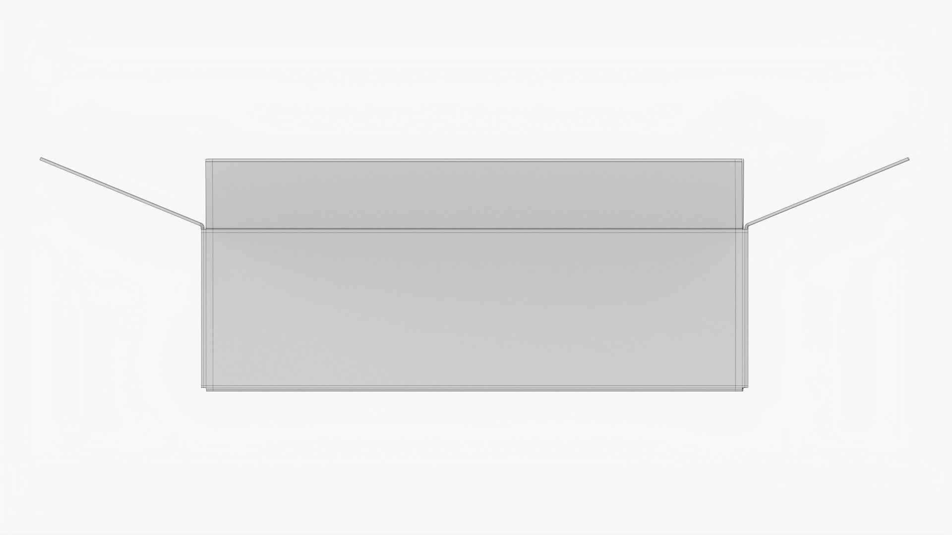 Cardboard box open mockup 01 3D model_9