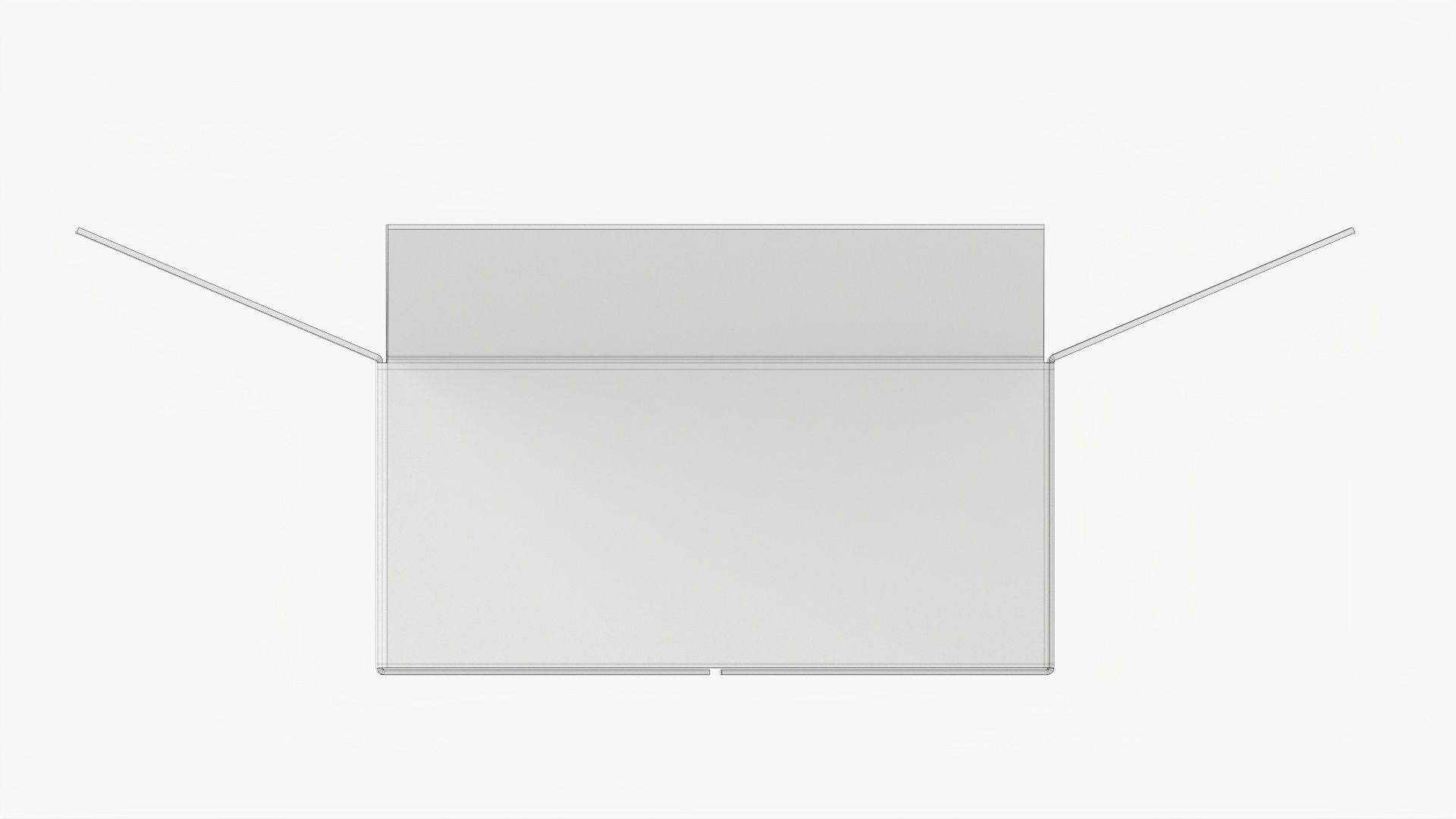 Cardboard box open mockup 01 3D model_10
