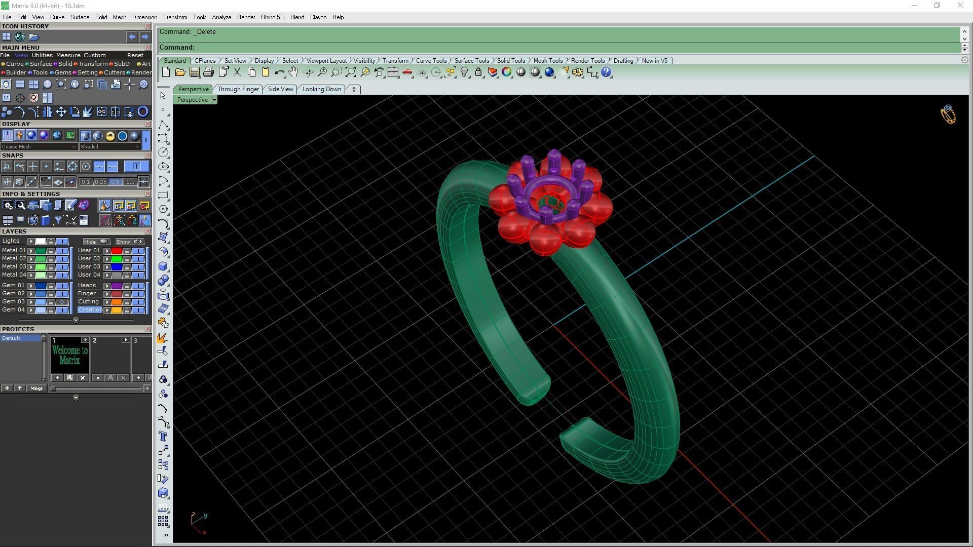 3d-Model Flower ring 3D print model_18