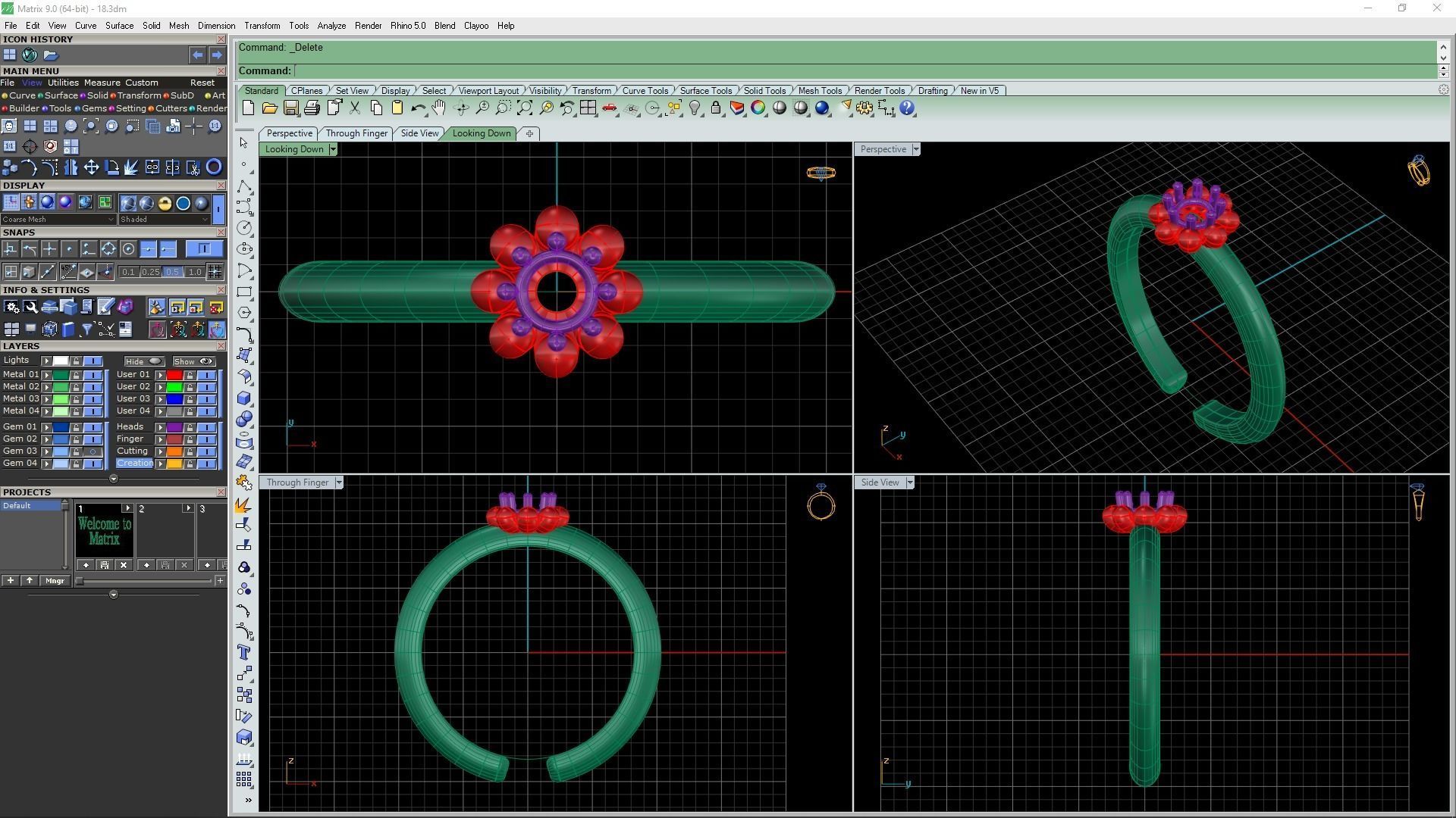 3d-Model Flower ring 3D print model_20