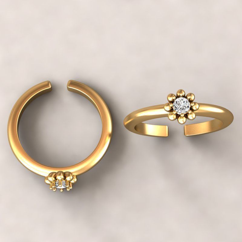 3d-Model Flower ring 3D print model_10