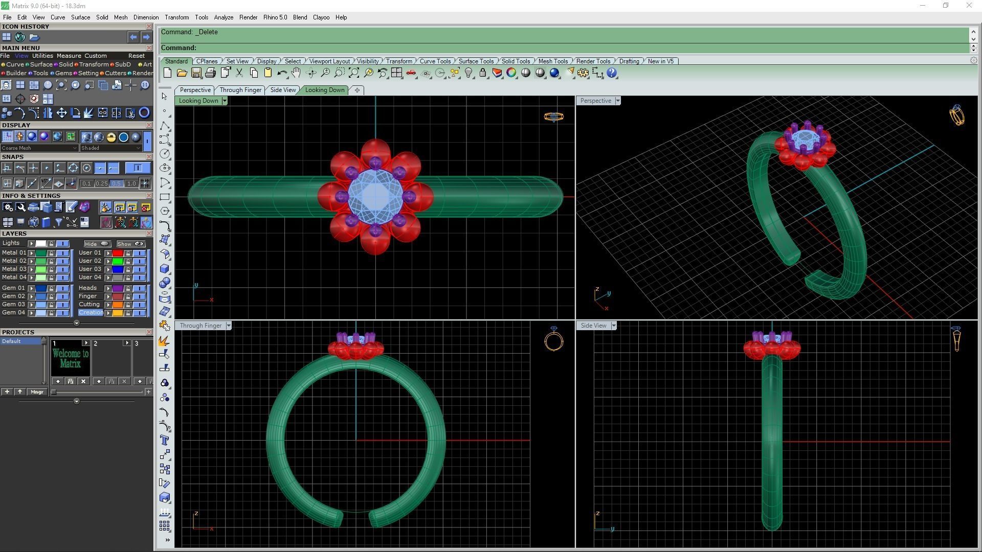 3d-Model Flower ring 3D print model_16