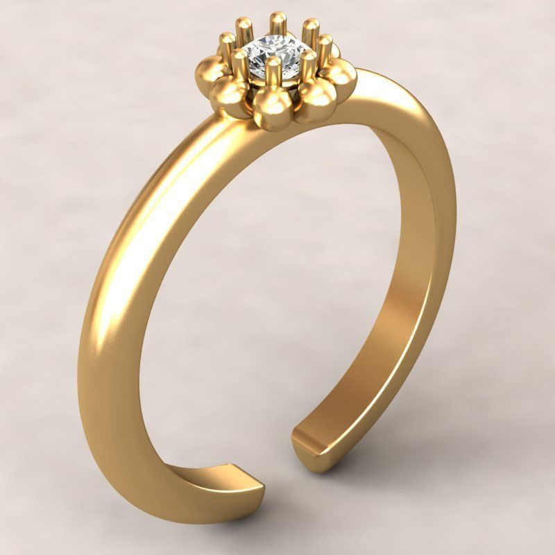 3d-Model Flower ring 3D print model_8