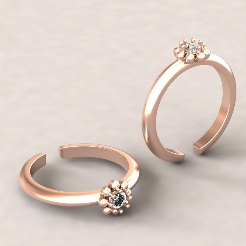 3d-Model Flower ring 3D print model_4