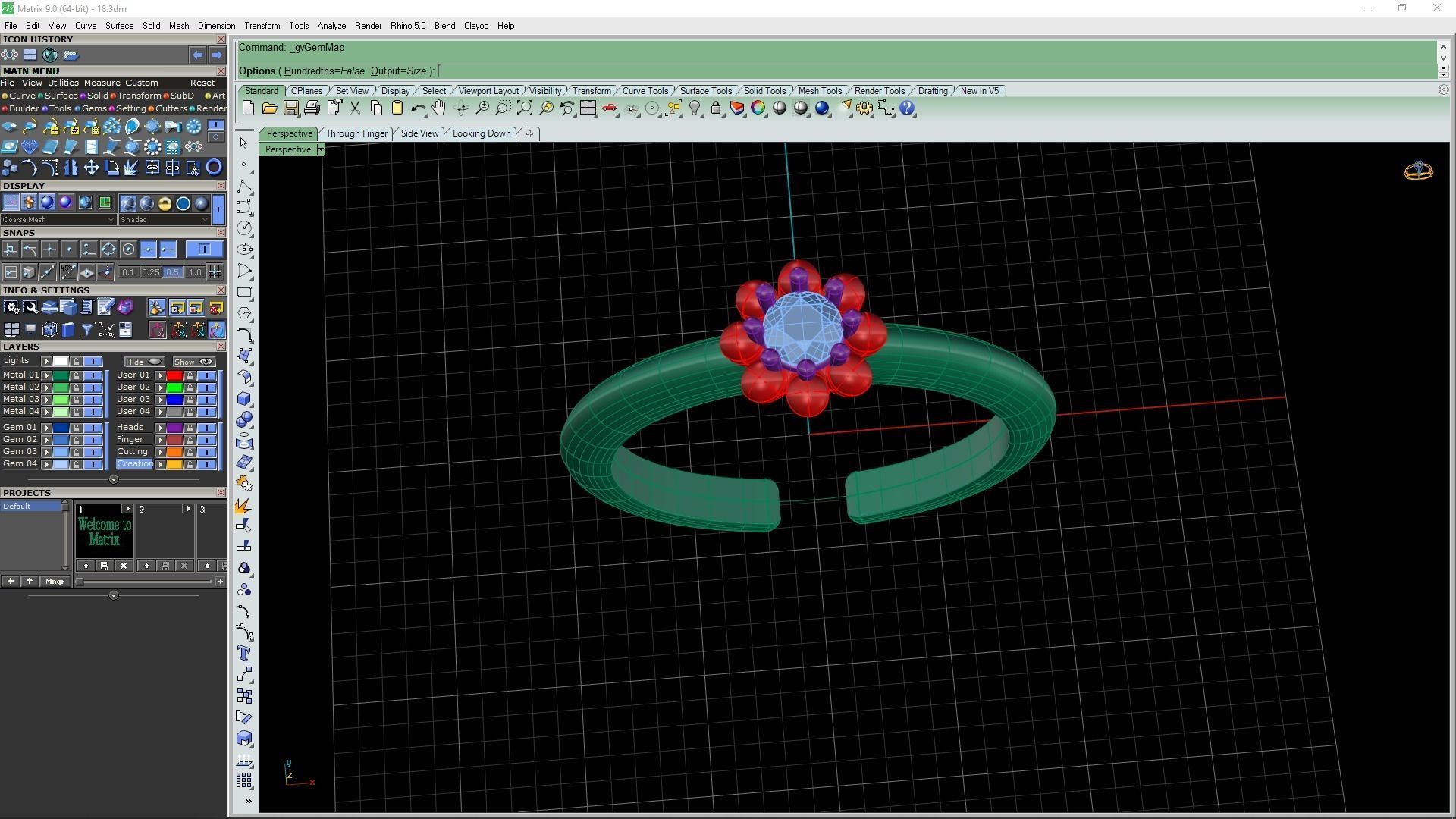 3d-Model Flower ring 3D print model_17