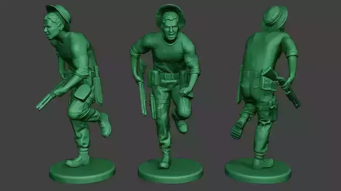 Modern Jungle Soldier Run6 MJS1 3D print model
