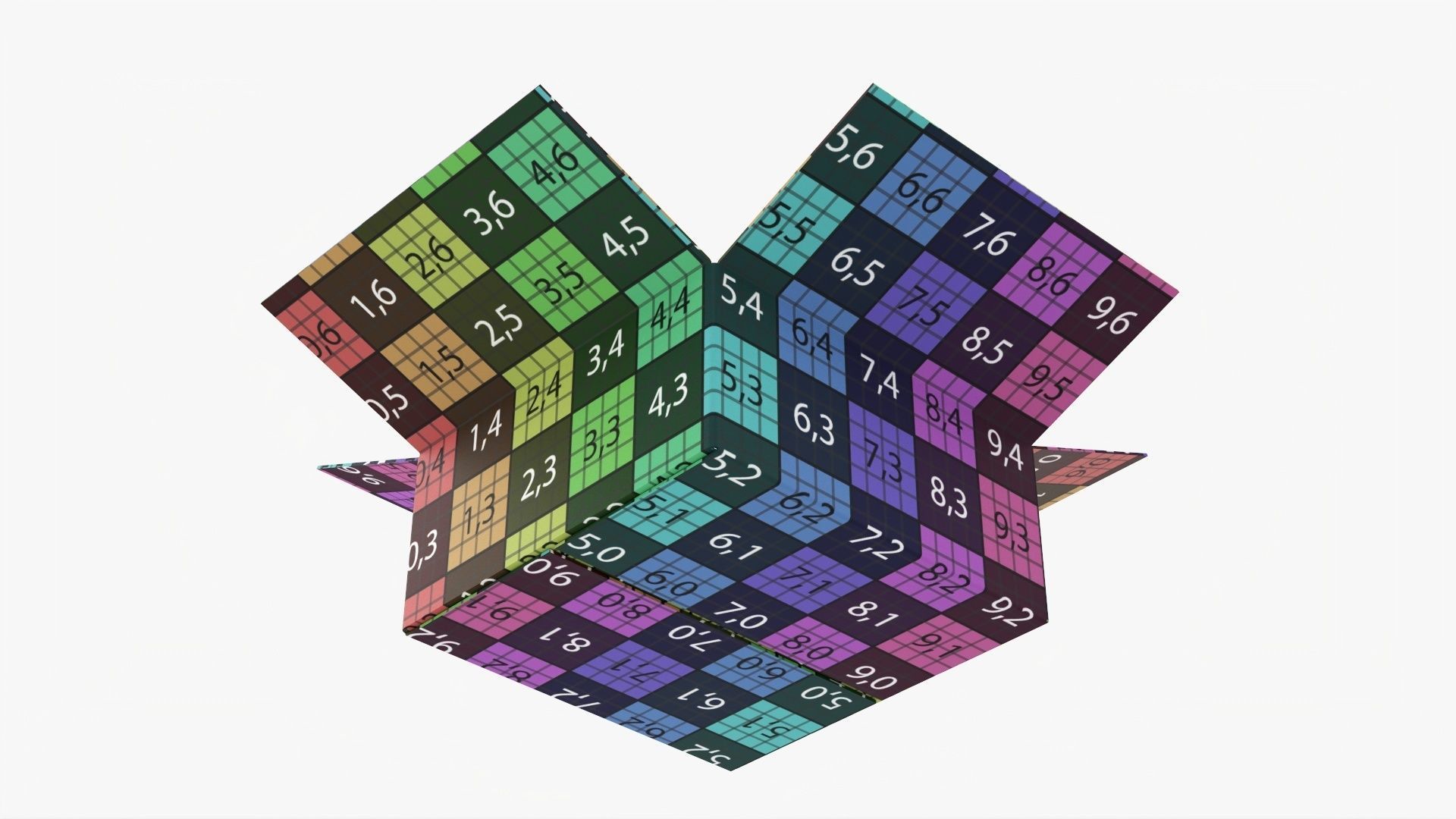 Cardboard box open mockup 02 3D model_13