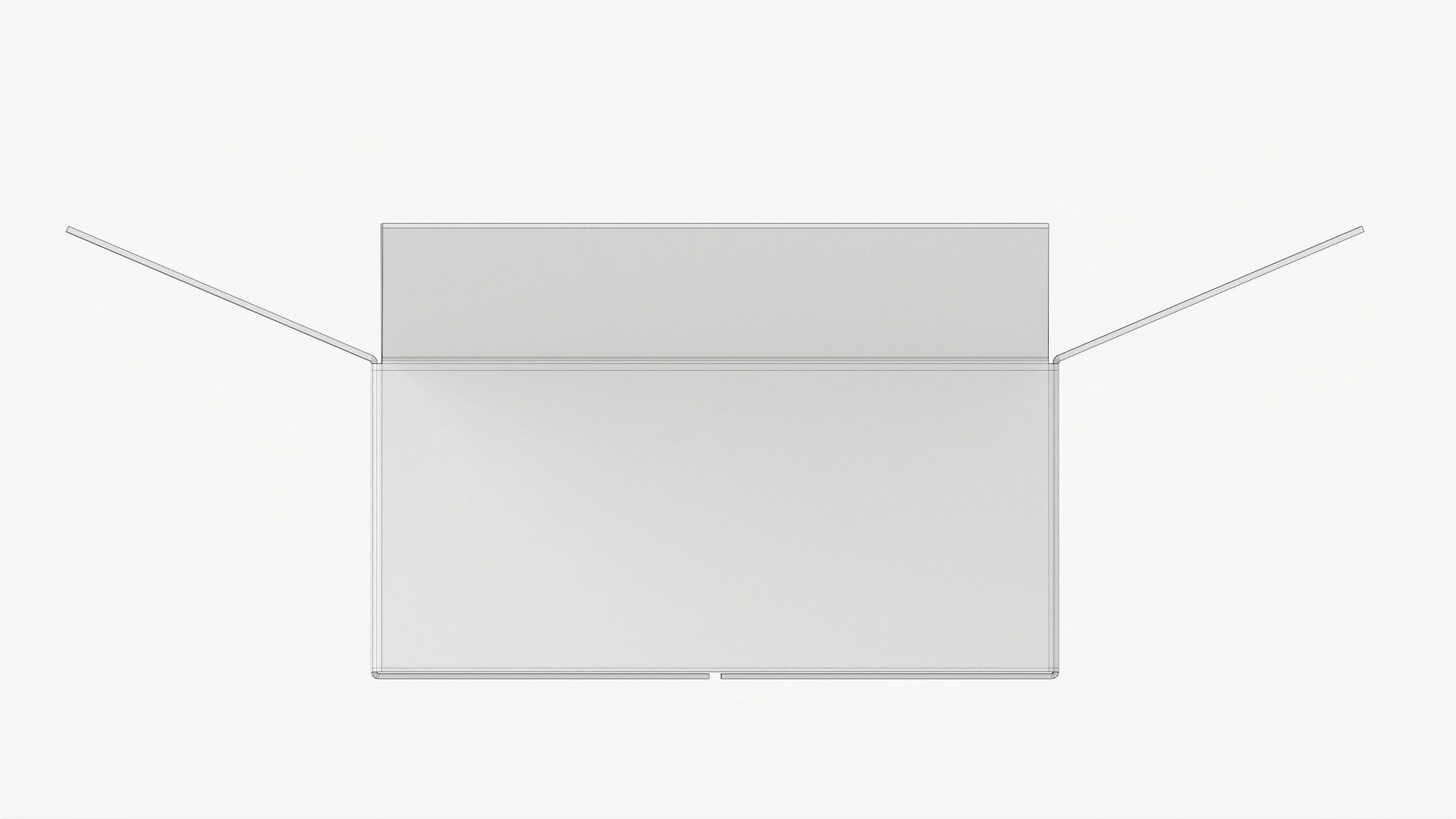 Cardboard box open mockup 02 3D model_10