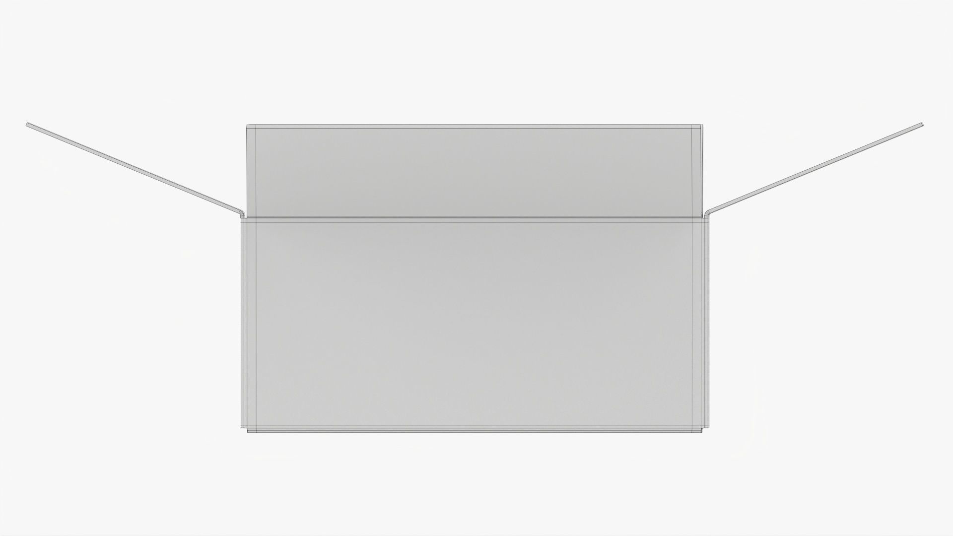 Cardboard box open mockup 02 3D model_9