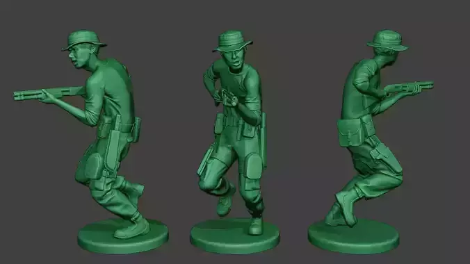 Modern Jungle Soldier Run7 MJS1 3D print model