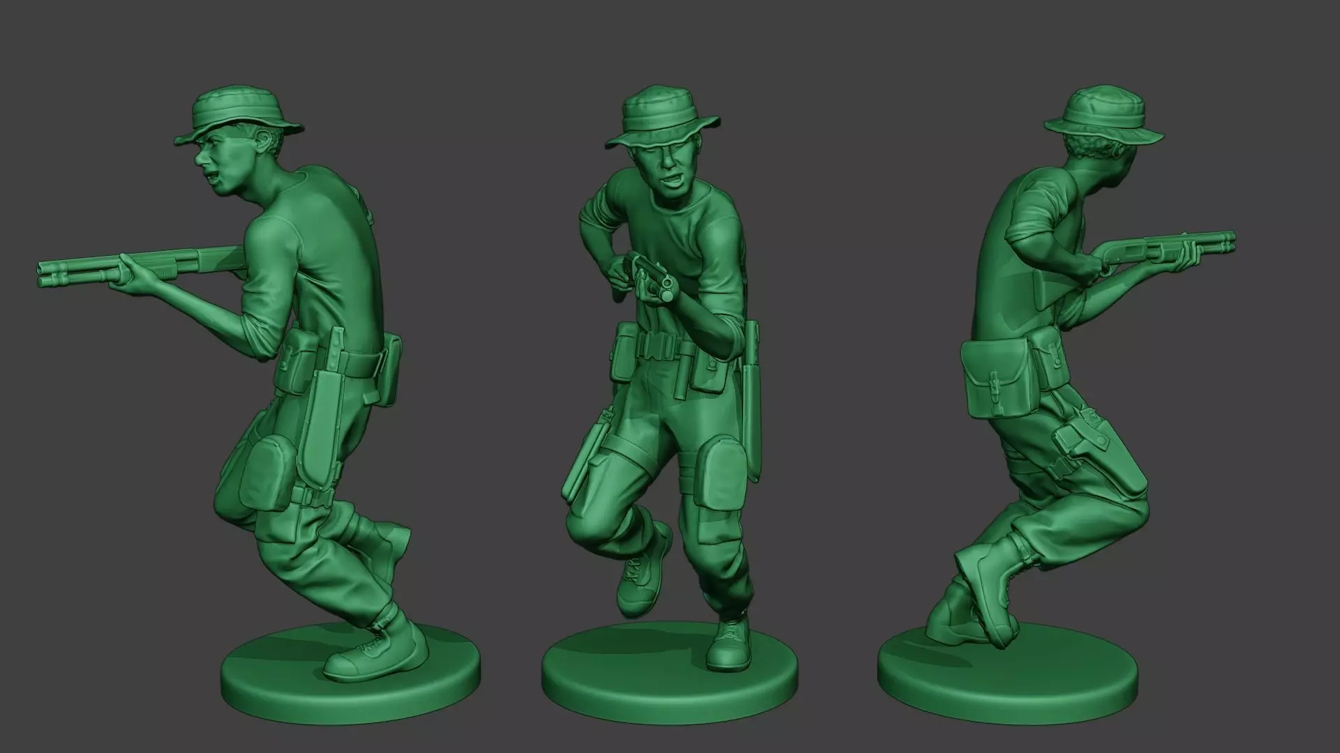 Modern Jungle Soldier Run7 MJS1 3D print model_0