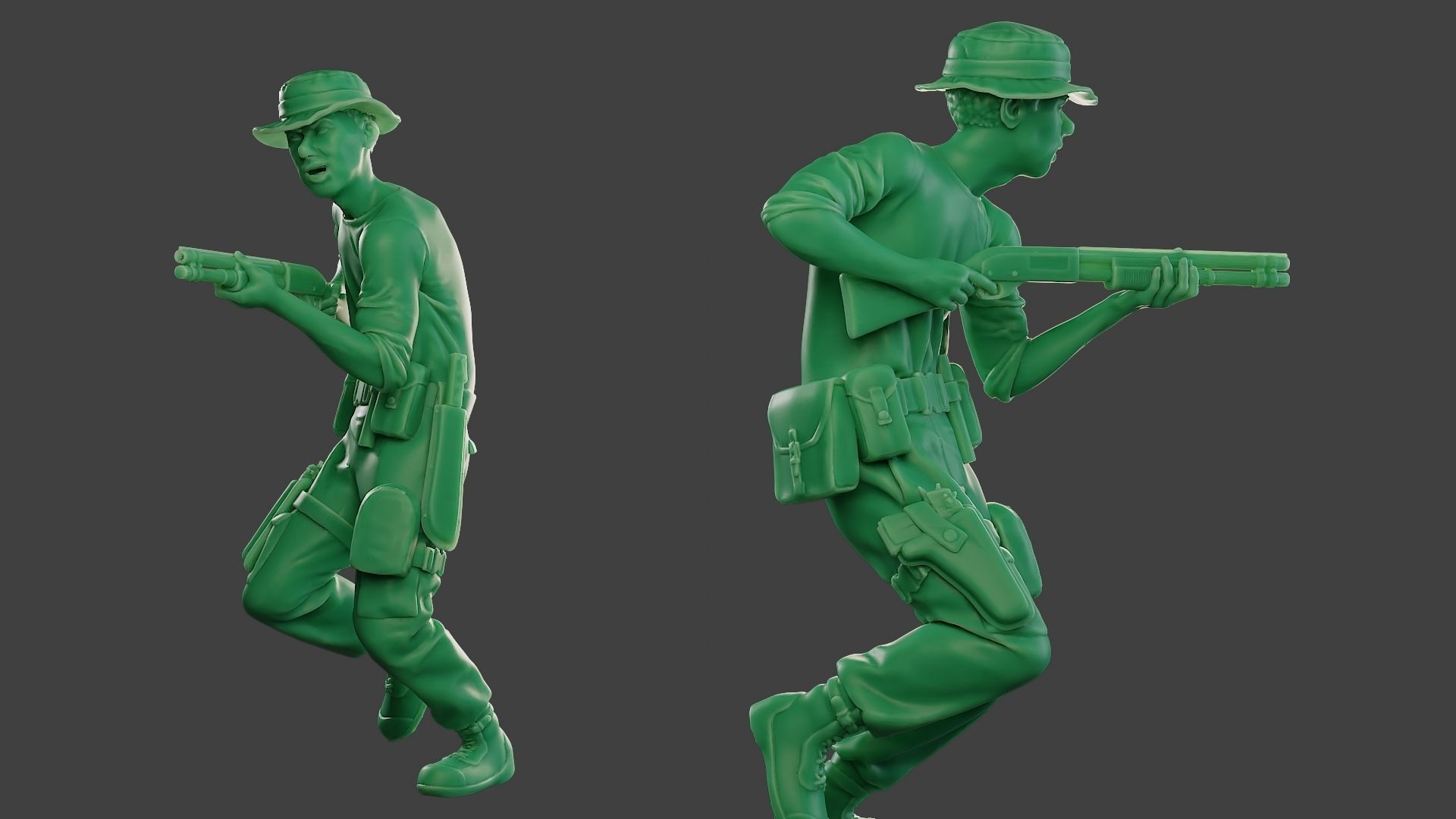 Modern Jungle Soldier Run7 MJS1 3D print model_1