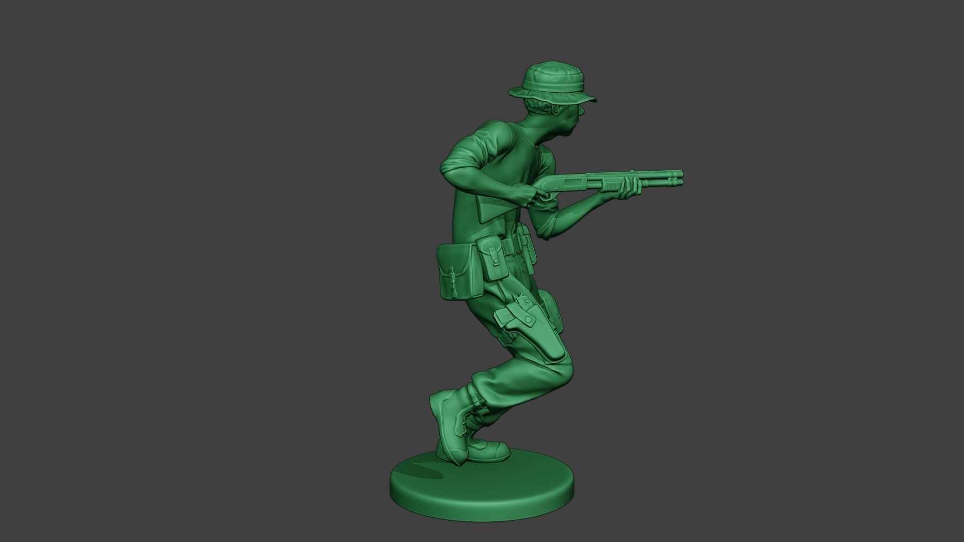 Modern Jungle Soldier Run7 MJS1 3D print model_8