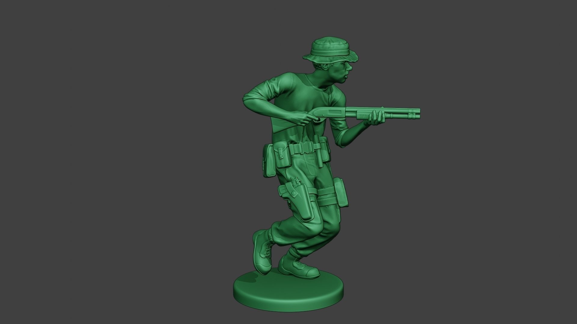 Modern Jungle Soldier Run7 MJS1 3D print model_9