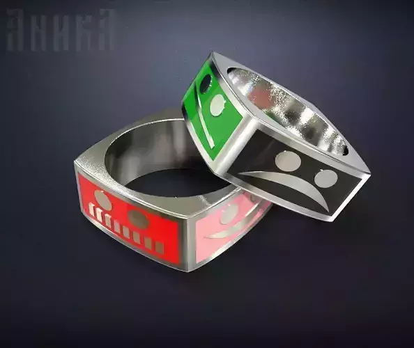 Ring with emoticons smilies