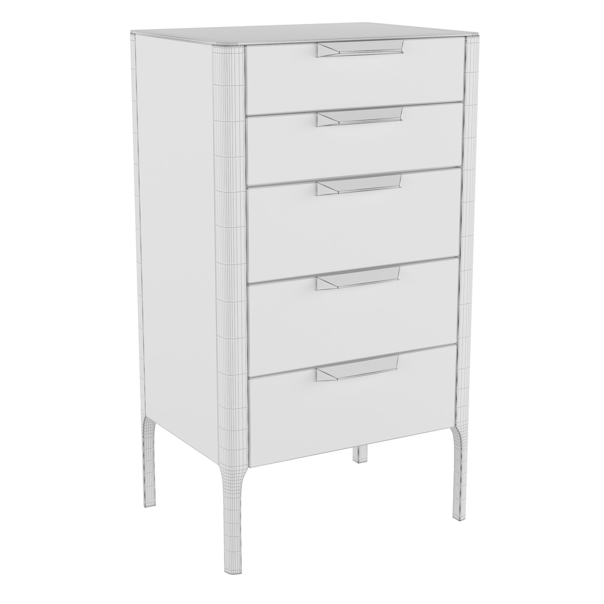 Chest of drawers CP1806-A walnut 3D model_1