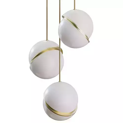 Mini Crescent Chandelier 3 Piece by Lee Broom